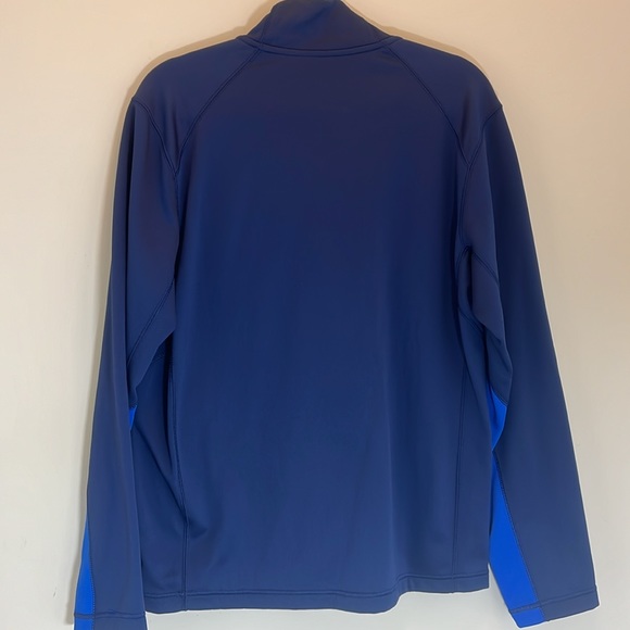 Nike Therma-Fit Blue Half Zipper Pullover with Light Blue Swoosh Size Medium - Picture 7 of 7